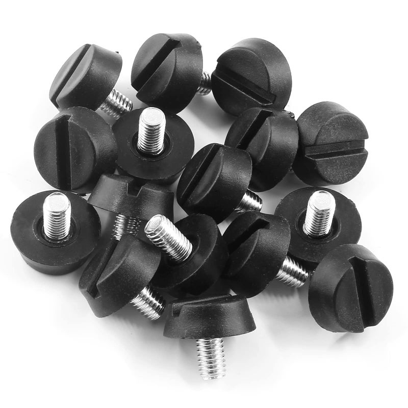 Treely 16Pcs M6 x 10 x 20mm Leveling Feet Screw On Furniture Glide for Furniture Legs - Image 1